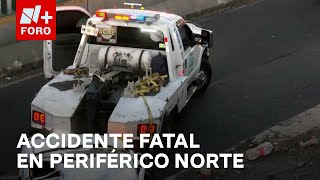 Hombre muere al caer su auto de lateral a carriles centrales en Periférico Norte  Las Noticias [upl. by Morehouse132]