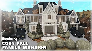 BLOXBURG Fall Family Mansion Speedbuild  Roblox House Build [upl. by Floridia]