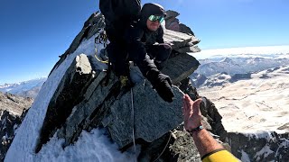 My Most Brutal Wingsuit Flight Ever  Täschhorn 4491m  Swiss [upl. by Lizbeth]