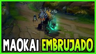 SKIN de MAOKAI EMBRUJADO  League of Legends [upl. by Tennies]