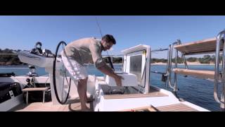 Jeanneau 64 Yacht Plancha Grill Use Video [upl. by Lillith]