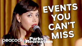 all the UNMISSABLE EVENTS in parks  Parks And Recreation [upl. by Ahtennek]