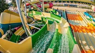 TwoLane Racer Water Slide NEW 2022 Energylandia  Ruba Left [upl. by Rabbi]