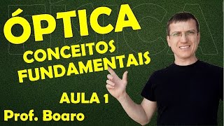 ÓPTICA GEOMÉTRICA  CONCEITOS FUNDAMENTAIS  Aula 1  Prof Boaro [upl. by Asiret237]