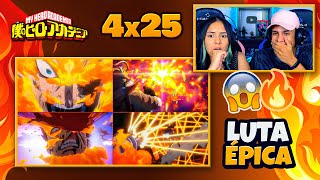 ENDEAVOR vs NOMU 😱  BOKU NO HERO 4ªT  EP 25 FINAL 🇧🇷  React em Casal 🔥 [upl. by Ahsenad]