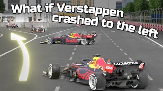 Verstappen 3D Crash Animation  F1 Azerbaijan Grand Prix 2021 [upl. by Keenan]