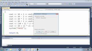 C Win32 Console Tutorial 3  Printing Math [upl. by Fabiolas]