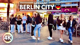 Berlin Kreuzberg Germany Best Nightlife in the City 4K Walking Tour in Summer with Captions [upl. by Ahtelahs]