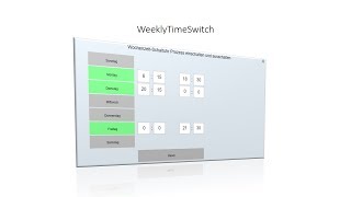 WeeklyTimeSwitch Part 5 TwinCAT 3  HMI project [upl. by Telrats878]