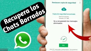 Cómo RECUPERAR mensajes BORRADOS de WHATSAPP HACE MESES [upl. by Valonia569]