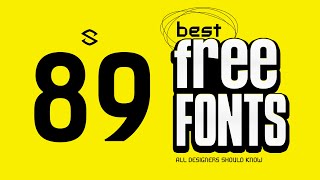 80 Fonts ALL Graphic Designer Should Know Free Commercial Use [upl. by Kan]