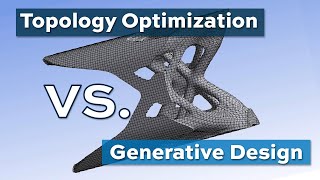 Topology Optimization vs Generative Design [upl. by Ahsimaj928]