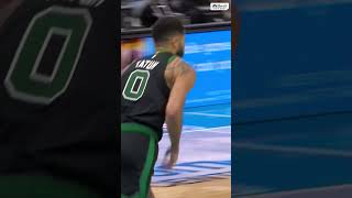 HIGHLIGHTS Jayson Tatum bumps Grant Williams while hanging on the rim after the dunk 👀 shorts [upl. by Tacita130]