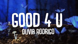 Olivia Rodrigo  Good 4 U lyrics video [upl. by Norwood914]