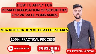 Dematerialization of Shares of Private company  Dematerialization of shares [upl. by Renaxela915]