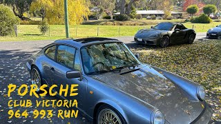 Porsche Club Victoria Australia May 2024 964  993 register run to Daylesford turn out [upl. by Vera551]