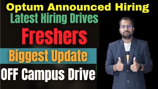 🔥BIGGEST HIRING ANNOUNCED  Associate Technical Consultant  Optum Stripe Job For Freshers [upl. by Analart]