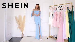 SHEIN DRESSES TRY ON HAUL  prom weddings date night ❤️ [upl. by Cicily]