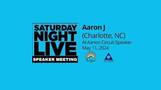 Aaron J Charlotte NC AlAnon Speaker 51124 [upl. by Barthol]