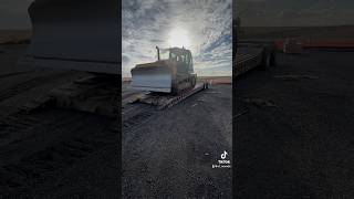 Some Dozer action on the ol Cozad lowbed peterbilt trucking lowbed dozer [upl. by Godderd137]