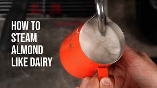 Easy tips for steaming almond milk [upl. by Odlanyar]