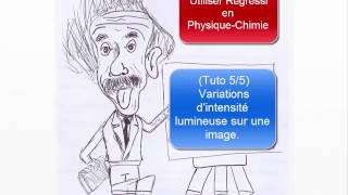 Tuto 55 Regressi en PhysiqueChimie  quot Variations dintensité lumineuse sur une imagequot [upl. by Lucine]