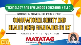 TLE 7 MATATAG CURRICULUM LESSON 1ST QTR OCCUPATIONAL SAFETY AND HEALTH OHS STANDARDS IN ICT [upl. by Wernher]