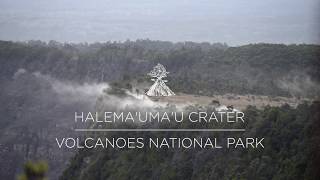 Halemaumau crater from the Jaggar Museum overlook Volcanoes National Park Hawaii [upl. by Ariela]