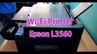 Epson WiFi Color Printer Unboxing  Epson Ecotank L3560  Epson Ecotank Printer Unboxing [upl. by Pimbley]