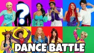 DISNEY PRINCESS DANCE BATTLE Parody Who is Elsa’s Dance Partner Totally TV [upl. by Eerized297]