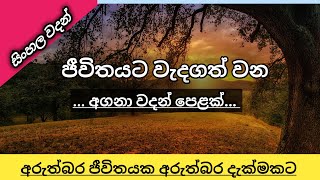 හදවතට දැනෙන වදනක්  ලස්සන සිංහල වදන්  beautiful quotes  sinhala wadan  wadan sayura [upl. by Siuluj475]