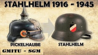 Stahlhelm 1916  1945  El Casco Alemán [upl. by Aihcropal458]