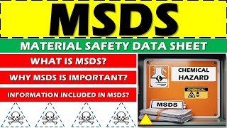 What Is MSDS Material Safety Data Sheet  Why MSDS Is Important  Information Included In MSDS [upl. by Selena407]