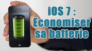 Astuce iPhone  Comment économiser sa batterie sous iOS 7 [upl. by Yodlem]