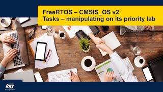 FreeRTOS on STM32 v2  12c Tasks priorities  lab [upl. by Titus985]