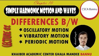 Class 10differences between oscillatory motionvibratory motion periodic motion csca bannulec 2 [upl. by Etnuahs741]