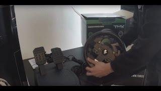 Thrustmaster TMX Force Feedback  Unboxing amp Test [upl. by Alekim]