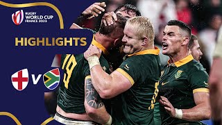 Pollard penalty lifts Springboks to final  England v South Africa  Rugby World Cup 2023 Highlights [upl. by Nahtnoj]