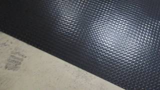 Garage Flooring TrafficMASTE Diamond Tread Black Vinyl Universal Flooring [upl. by Euqinwahs136]