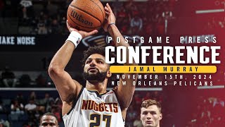 Jamal Murray Postgame Press Conference vs Pelicans 🎙  111524 [upl. by Acinnej]