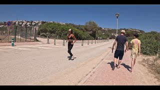 Son Bou 4k View Menorcas Longest and Best Sandy Beach Walk Through Surroundings in Menorca Spain [upl. by Rosenberg990]