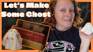 Making Ghost Out of Clay  Halloween Crafts 🎃 👻 [upl. by Ylra]