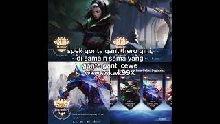 gonta ganti cowo juga🥱 mobilelegends [upl. by Inaboy]