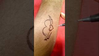 Simple tattoo design 🔥tattoo tattooideas art ytshort 😍 [upl. by Aluor]