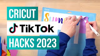 🤩 5 Cricut TikTok Hacks EVERY Crafter Needs in 2023 [upl. by Doralynne]