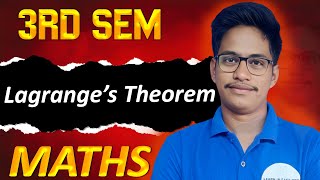 3rd Sem Maths Classes  Lagranges Theorem  Unit2  Group Theory  Degree Honours [upl. by Redvers]