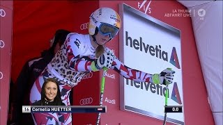 Womens Downhill in La Thuile  19 Feb 2016 [upl. by Yuria]