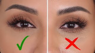 HOW TO STOP CONCEALER FROM CREASING UNDER YOUR EYES  NINA UBHI [upl. by Atiuqin]