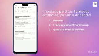 Mi 8 Lite Ajustes llamada entrante [upl. by Erodavlas217]