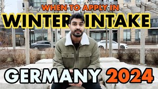 When and How to Apply for German Universities Admissions for Winter Intake 202425 [upl. by Adliwa664]